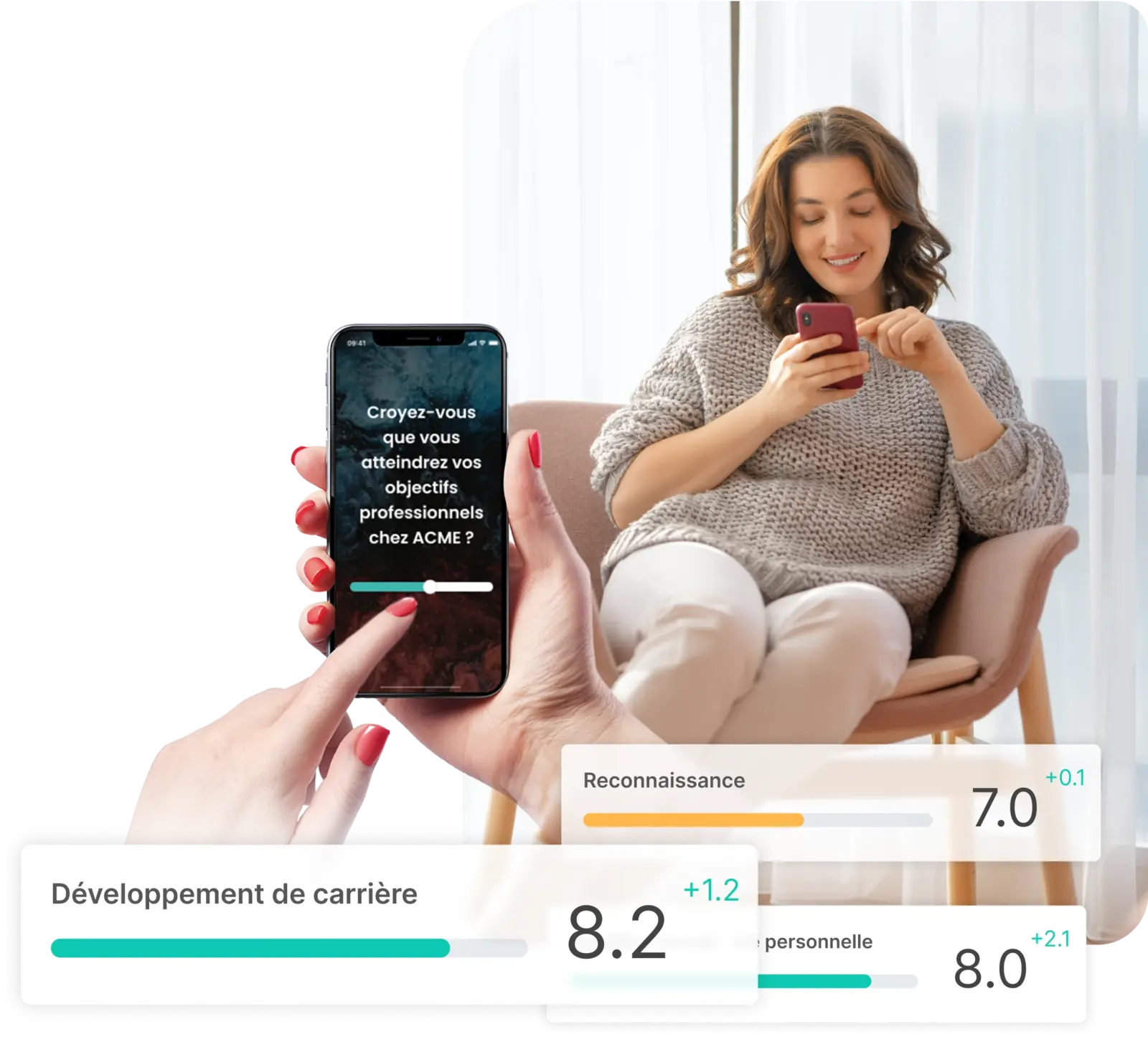 Le nouvel outil de gestion Amélio : sondage de mobilisation sur mobile avec résultats en direct