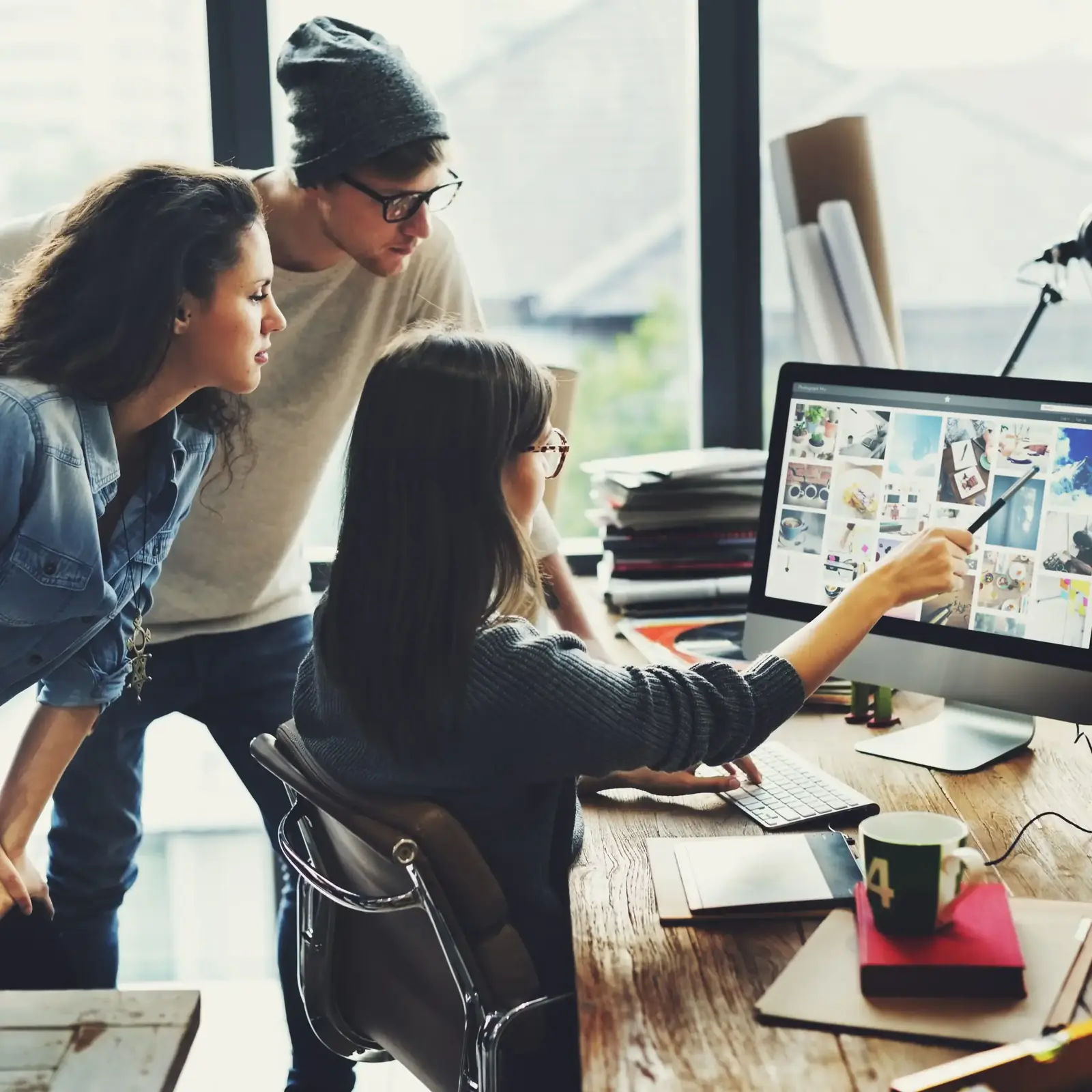 Brainstorming, vision d'affaires, travail d'équipe