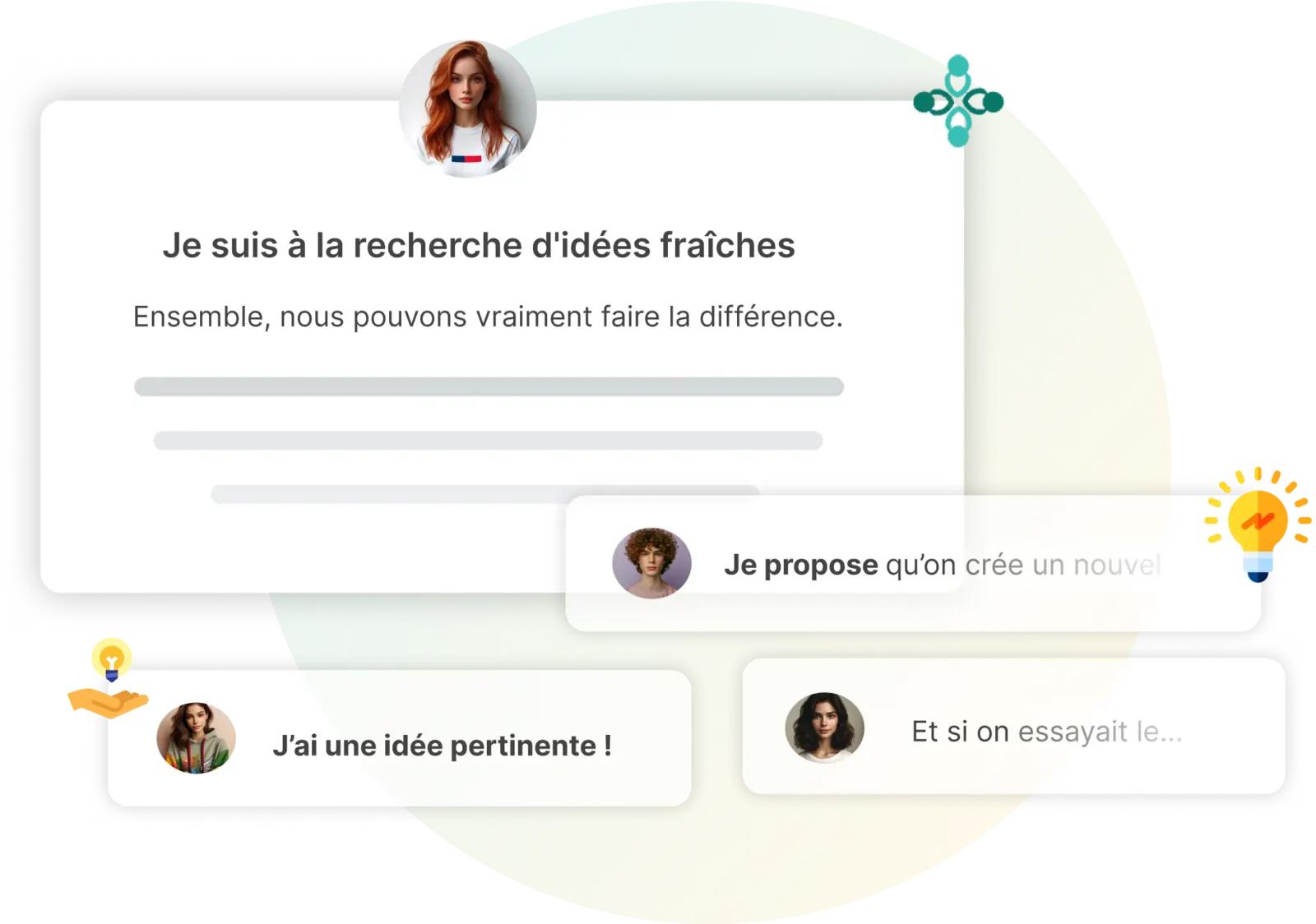 Espace CoLab où les employés proposent leurs idées pour innover