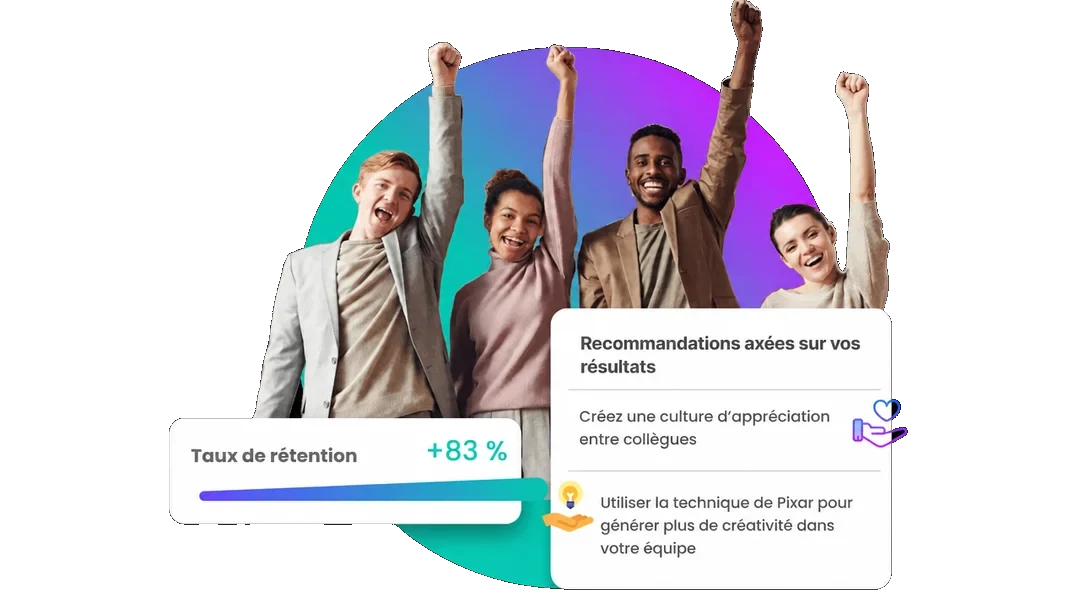 Équipe mobilisée et taux de rétention en hausse de 83 % avec Amélio